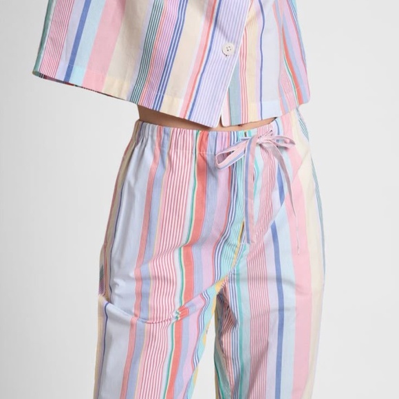 Sleepy Jones Marina Pyjama Set in Vintage Stripe - Picture 4 of 4